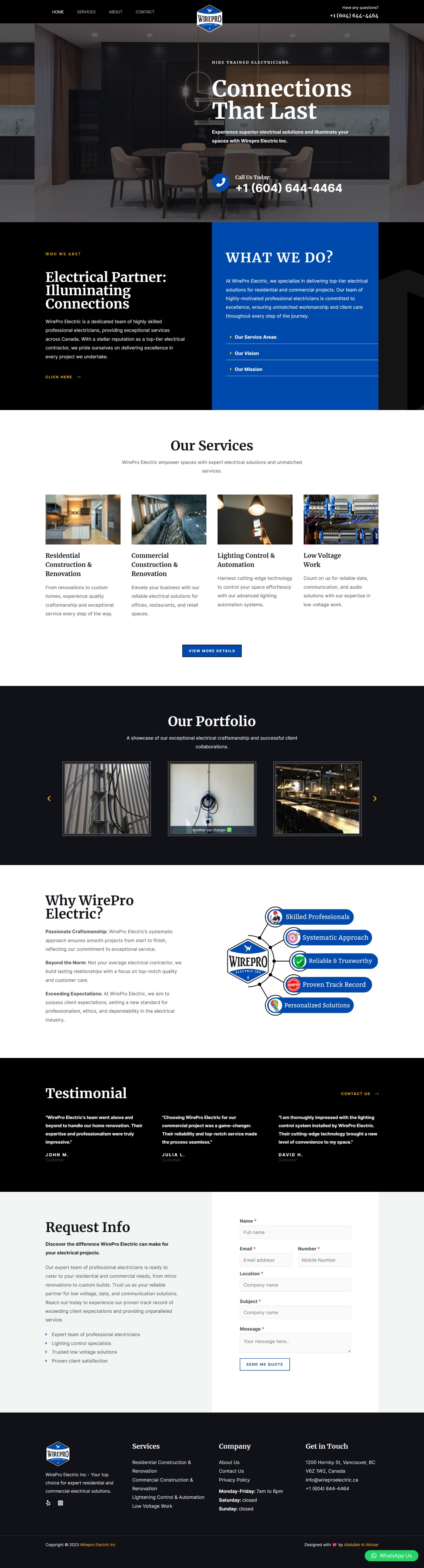 business website designed by Abdullah Al Akhzar